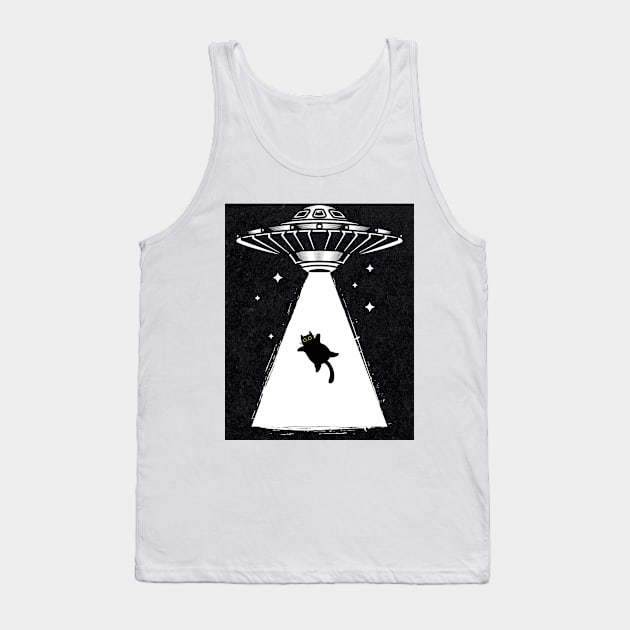 UFO stealing cat, Cat Stealing and UFO, funny cat, cats, meme cat, meme lover, black cat meme, funny kitten, cat jump, meme tee Tank Top by BloomInOctober